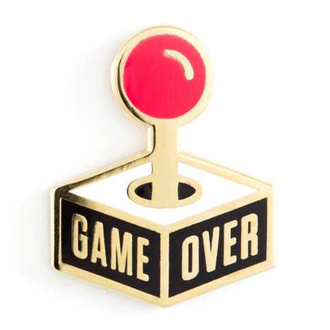 Game Over Enamel Pin
