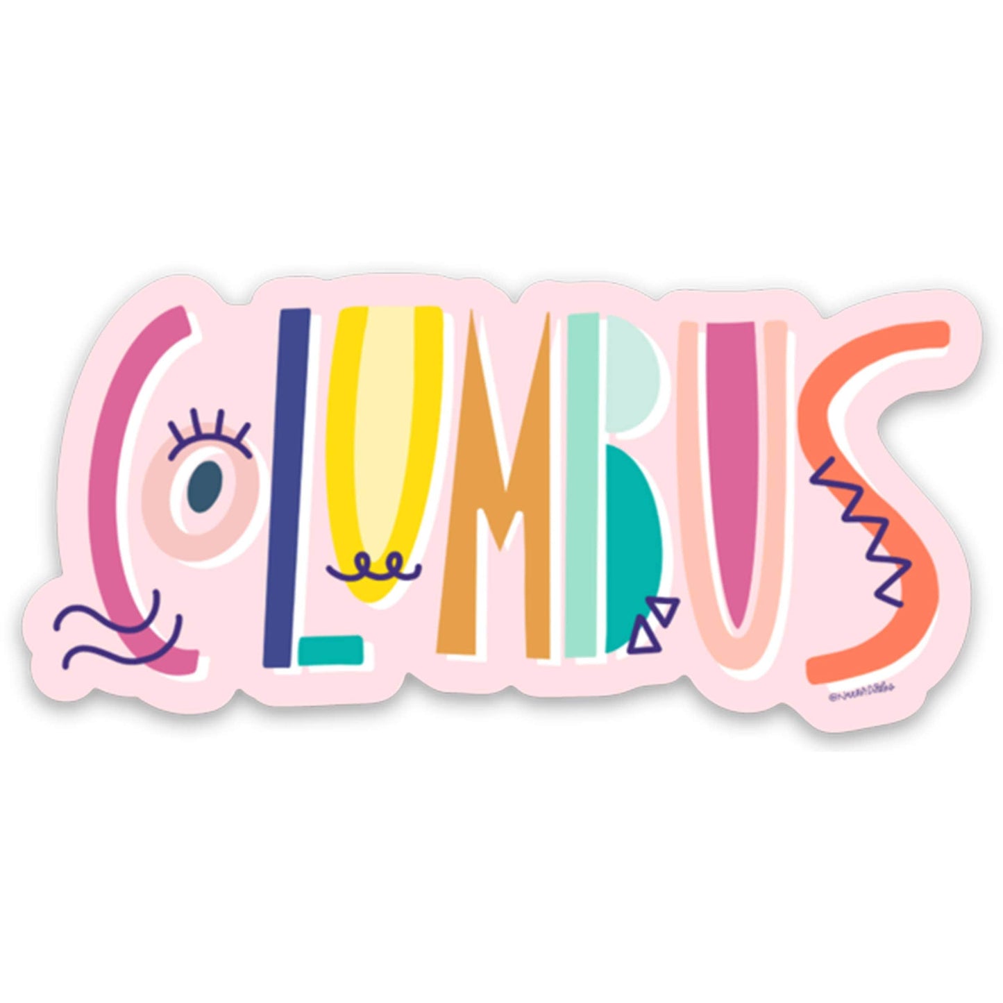 Creative Columbus Sticker