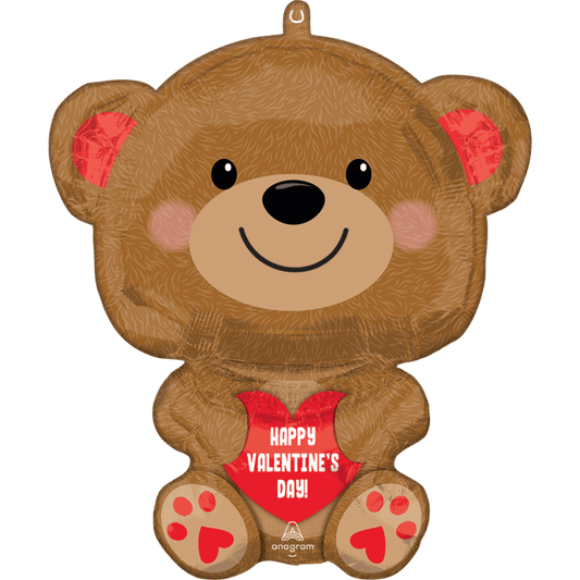 20" Cuddly Valentine Bear Balloon