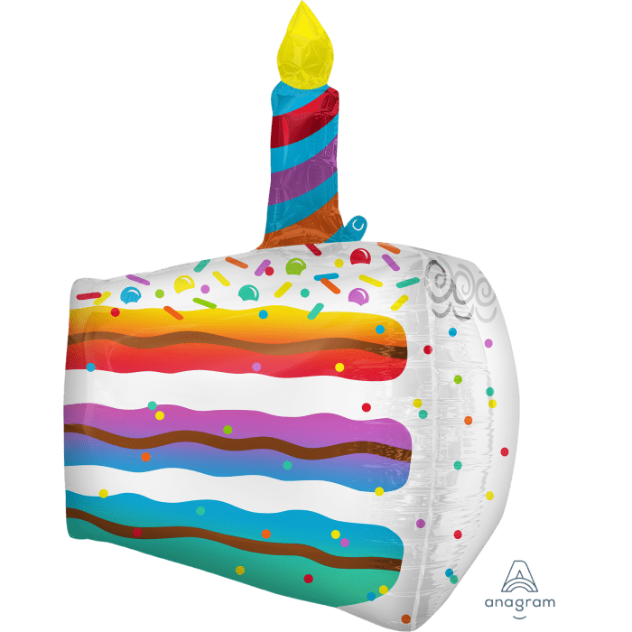 25" Confetti Cake Slice Balloon