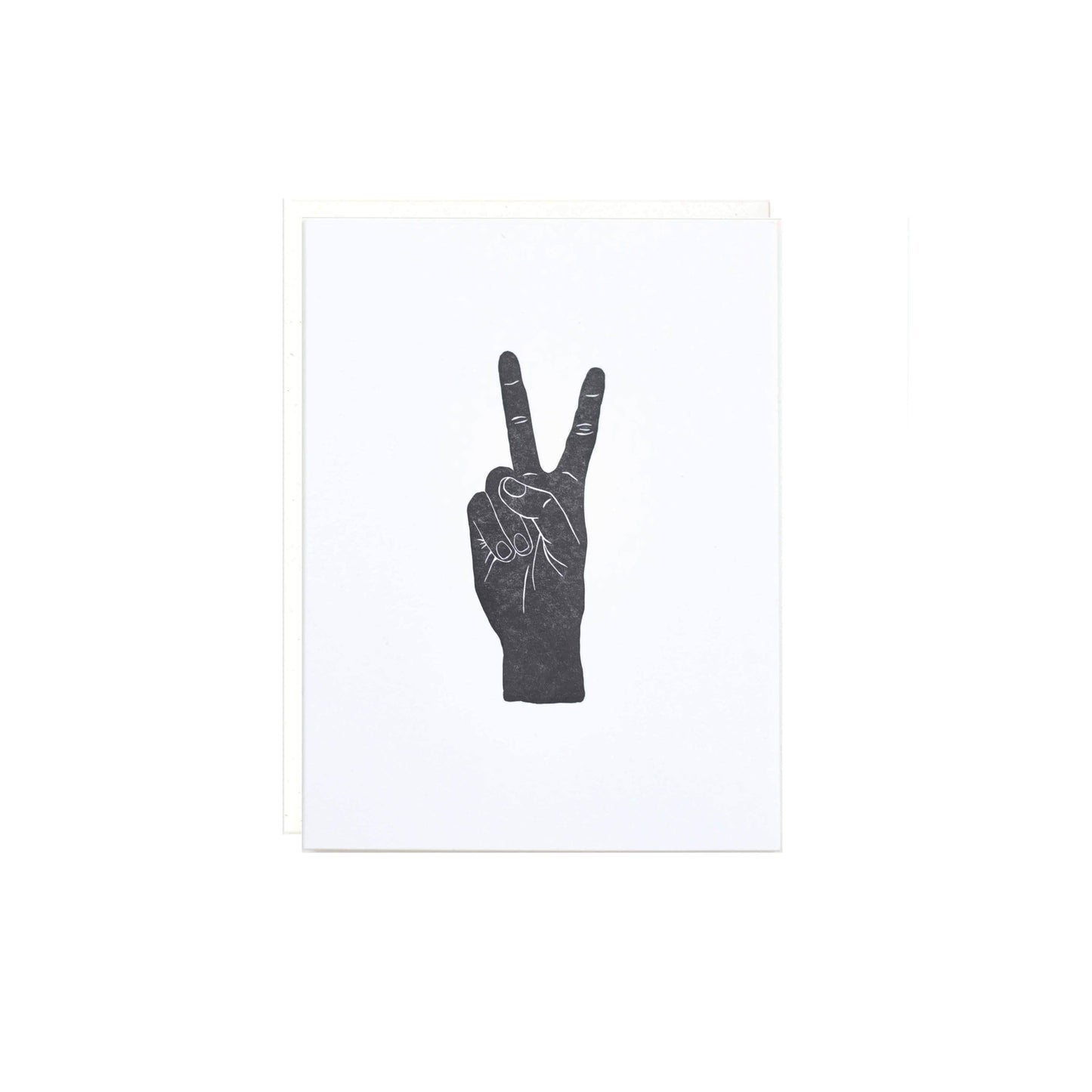 Peace Fingers - Black Card