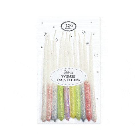 Glitter Wish Candles Multi Color