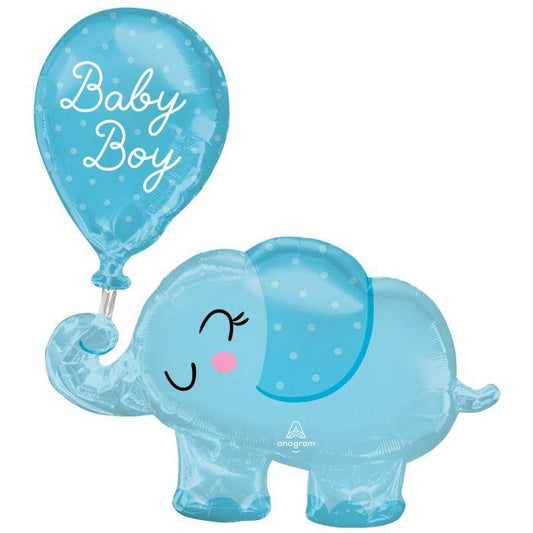 31" Baby Boy Elephant & Balloon