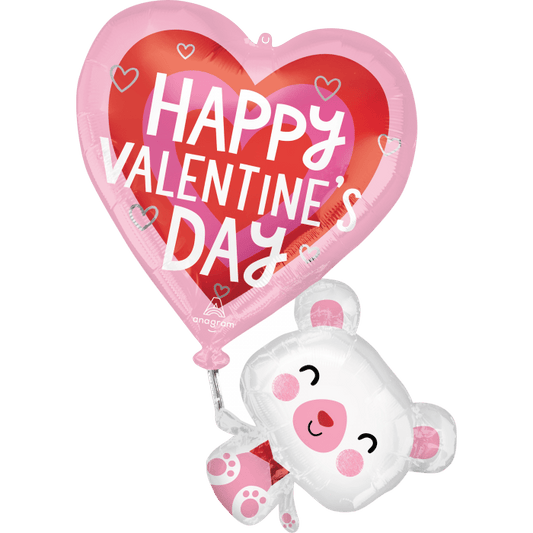 31" Floating Valentine Bear Balloon