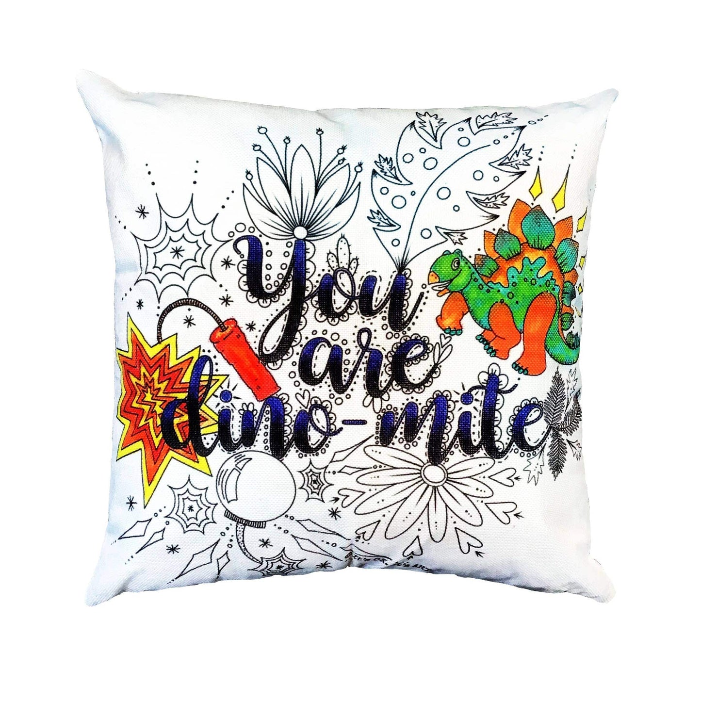 You Are Dino-mite Throw Pillow Cover