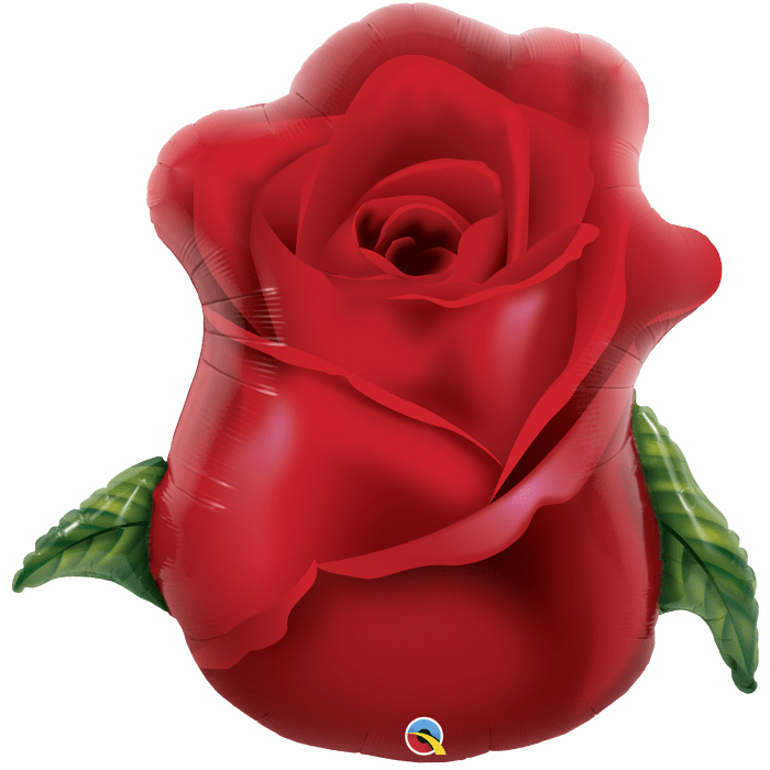 33" Red Rose Bud Balloon