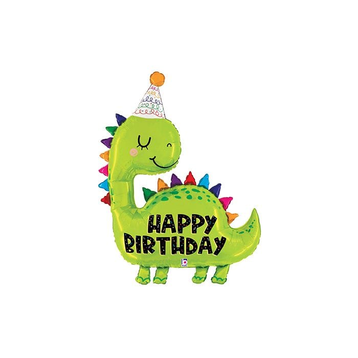 38" Birthday Dinosaur Balloon