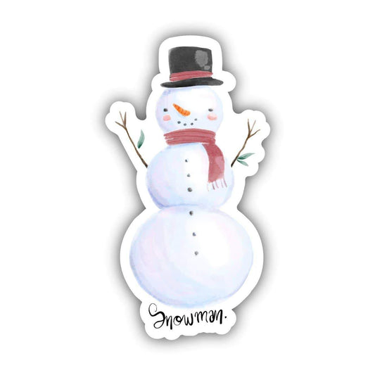 Snowman Winter Watercolor Sticker