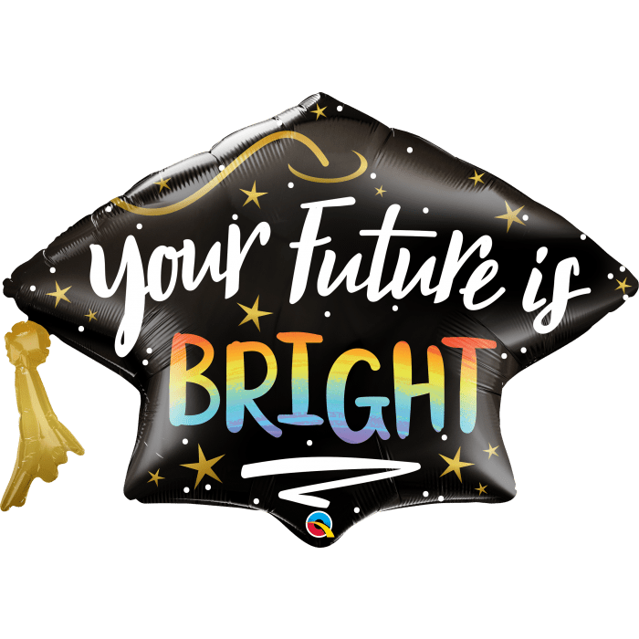 41" Bright Future Grad Cap Balloon