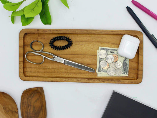 Teak Wood Valet Tray