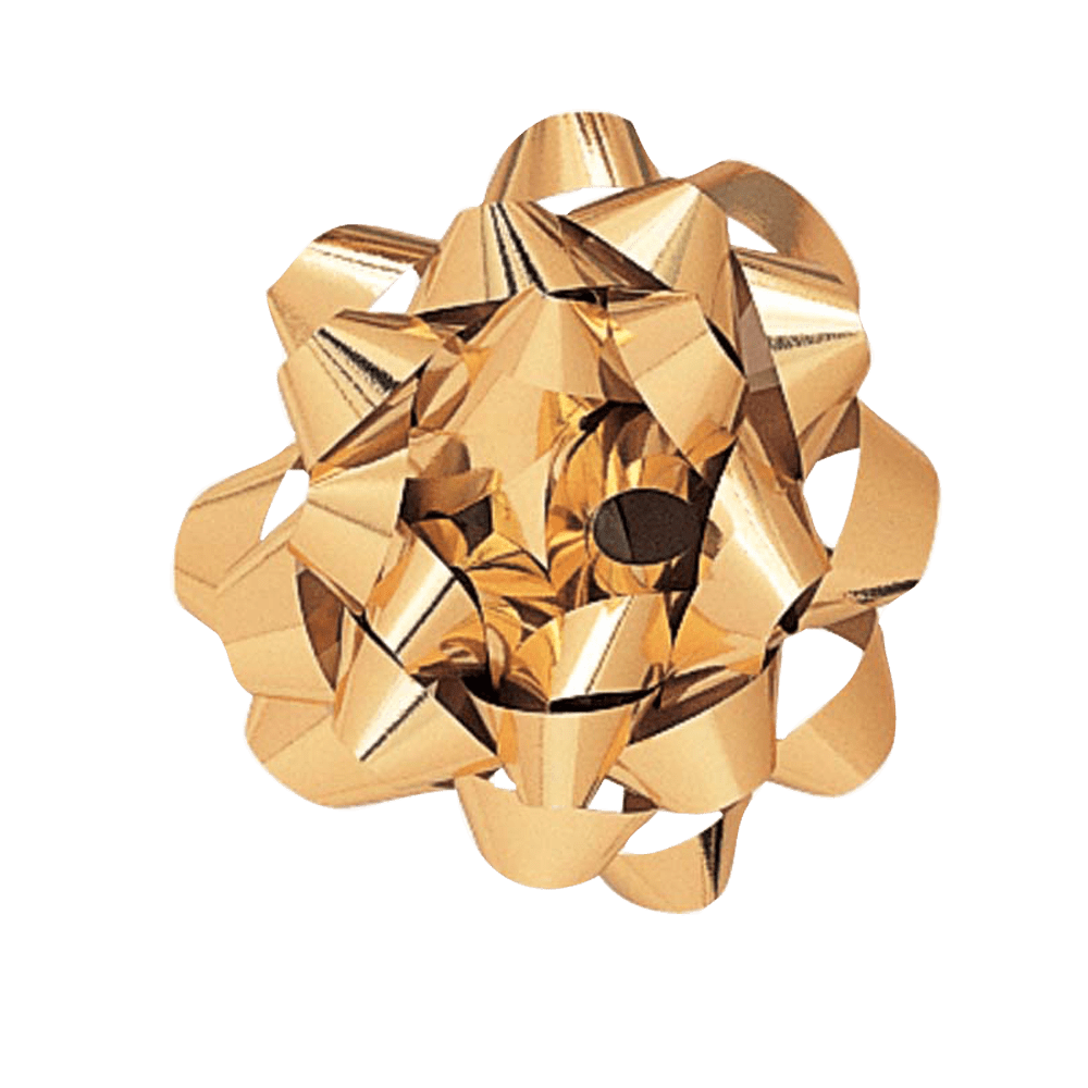 Gold Large Metallic Decorative Bow