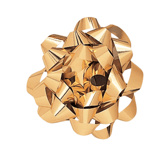 Gold Large Metallic Decorative Bow