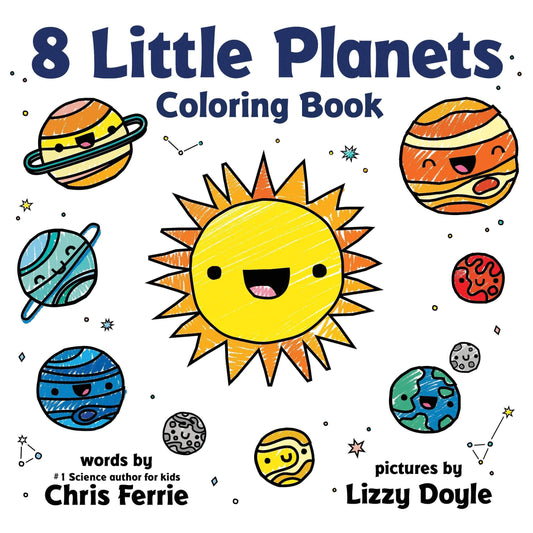8 Little Planets Coloring Book (paperback)
