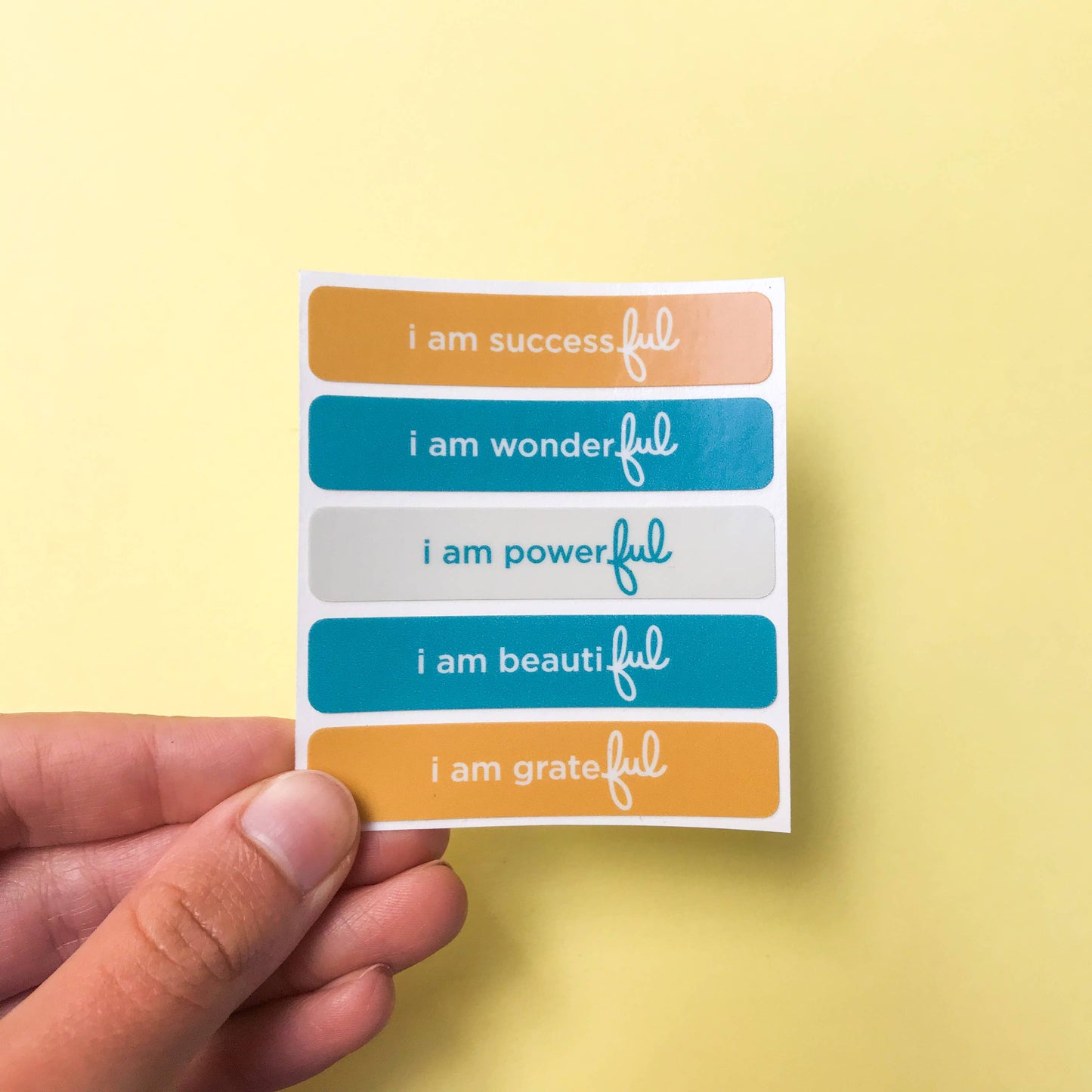 "i am powerful" tangibles stickers set