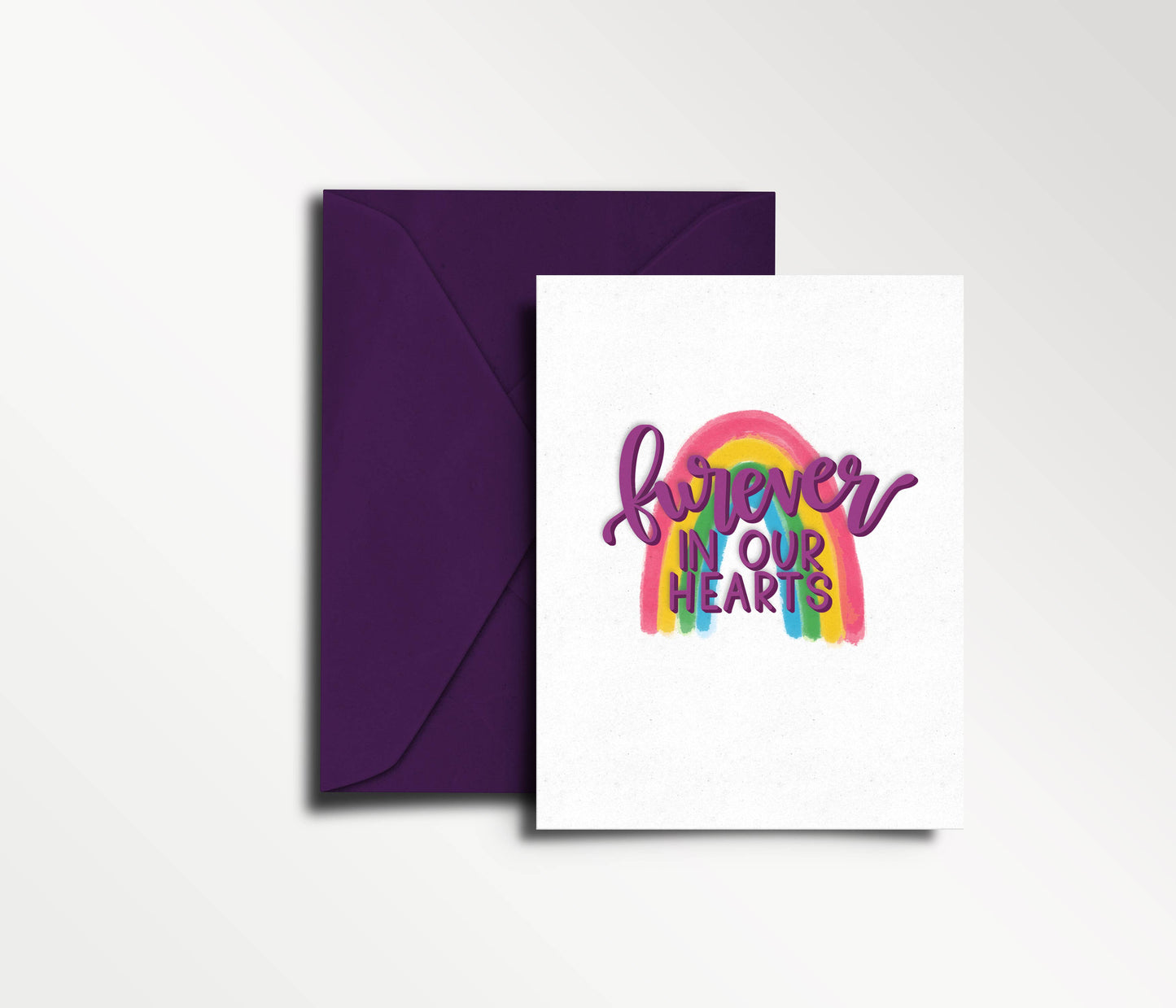 Furever in Our Hearts - Pet Death-Sympathy Card