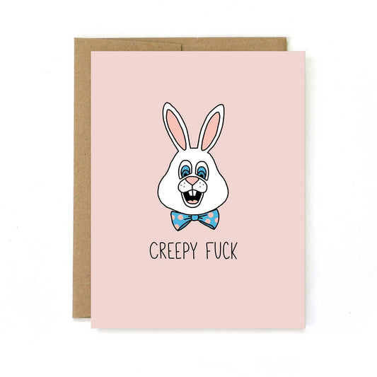 Creepy Fuck Easter Bunny Card