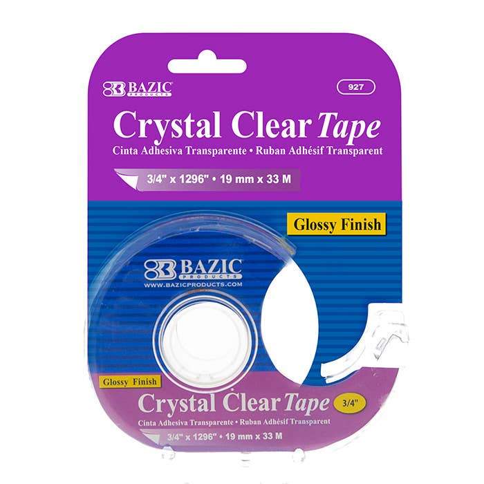 1296" Crystal Clear Tape with Dispenser