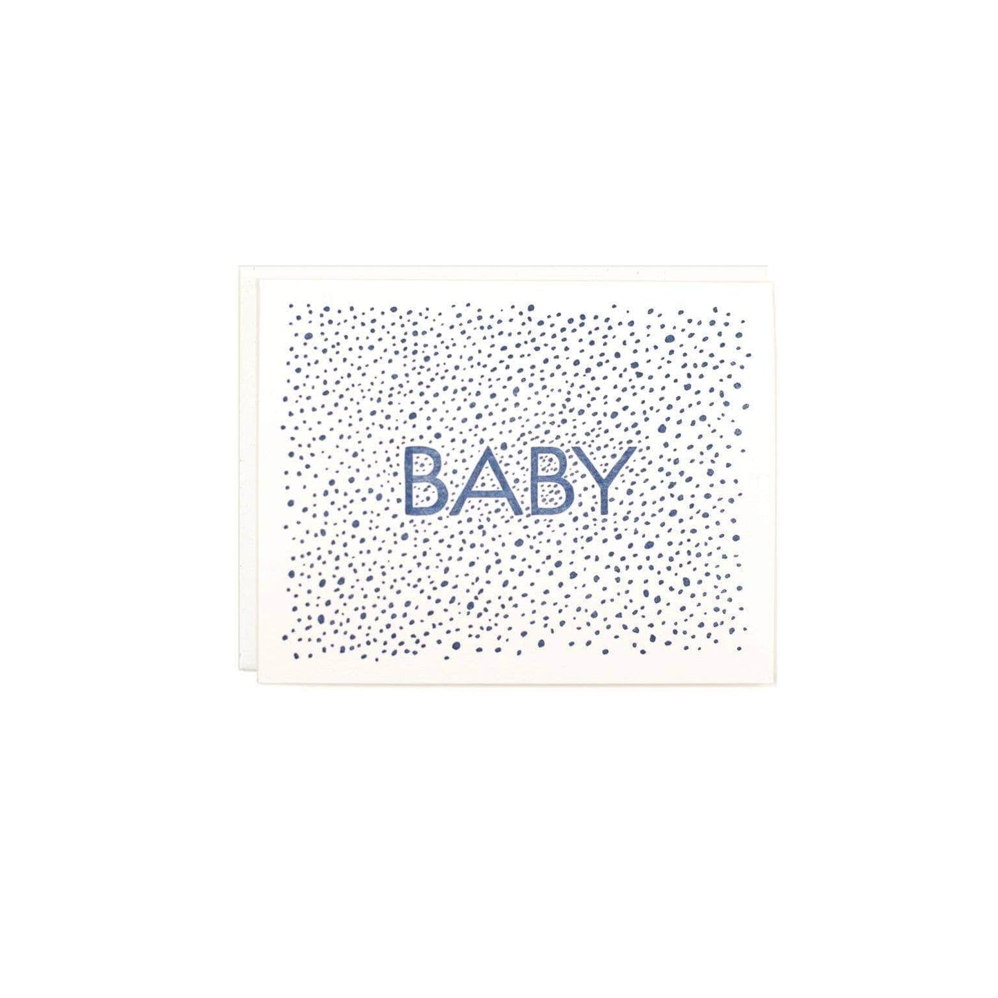 Baby Dots Navy Card