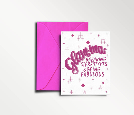 Glam-ma - Mother's Day Card