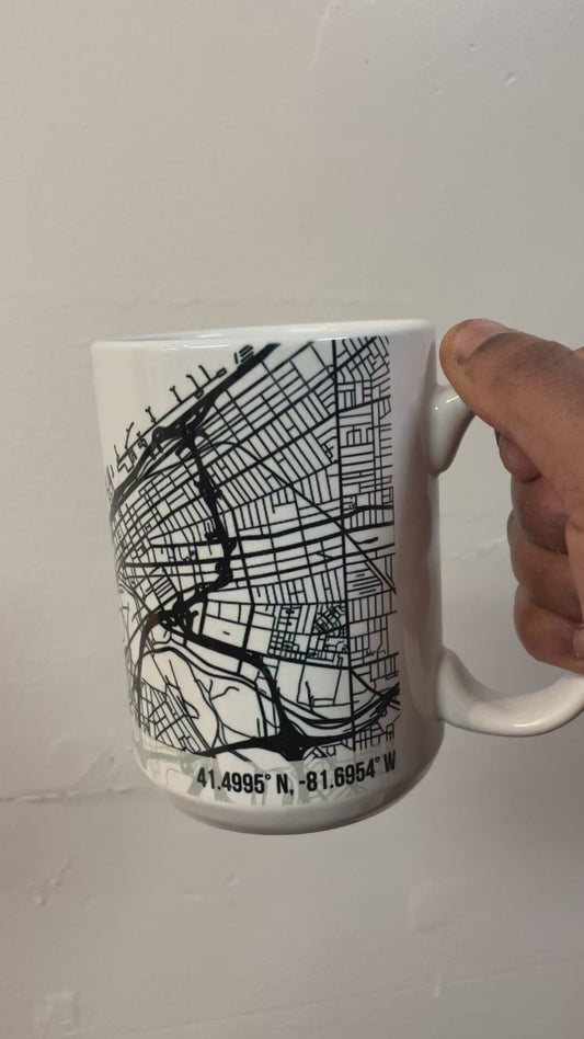 Cleveland Street Map Mug