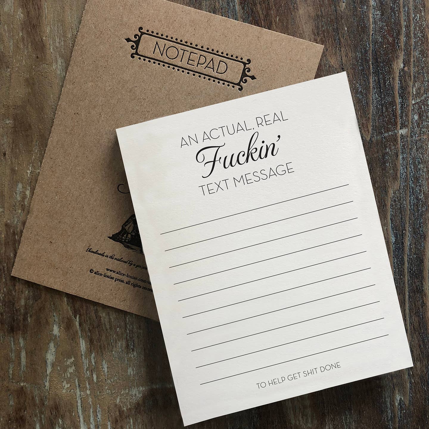 An Actual Real Fuckin' Text Message Notepad