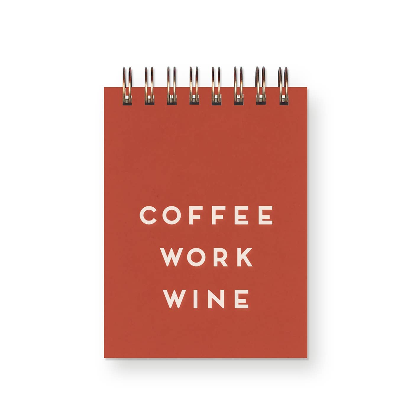 Coffee Work Wine Mini Jotter Notebook: Canyon Cover | White Ink