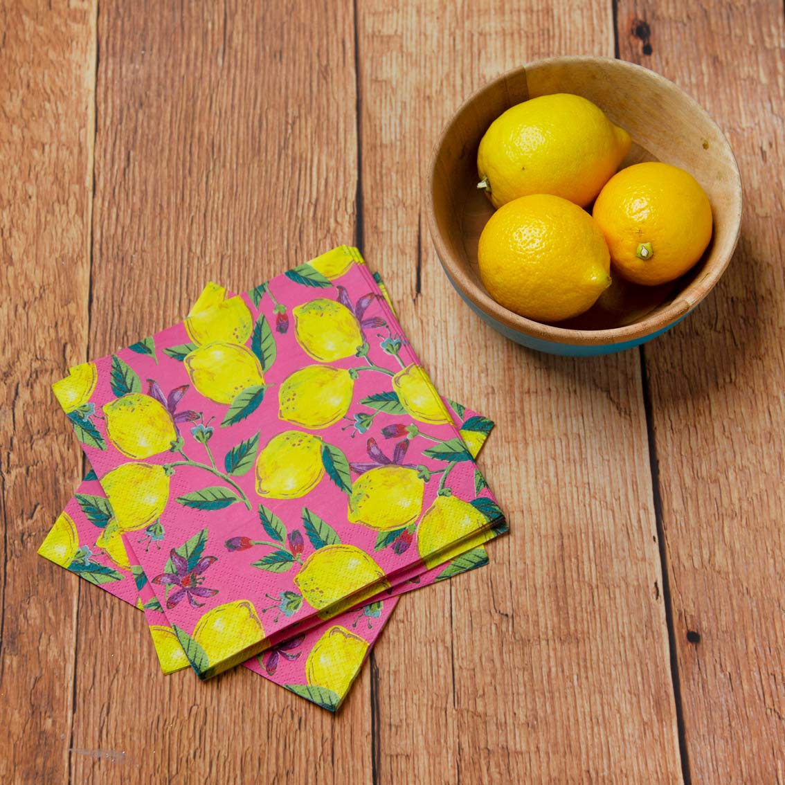 Bright Lemon Napkins (Pack of 20) - Talking Tables