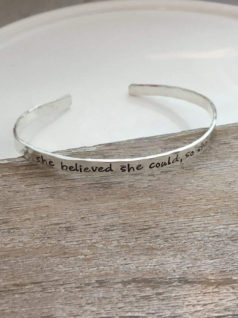 She Believed She Could So She Did Bracelet