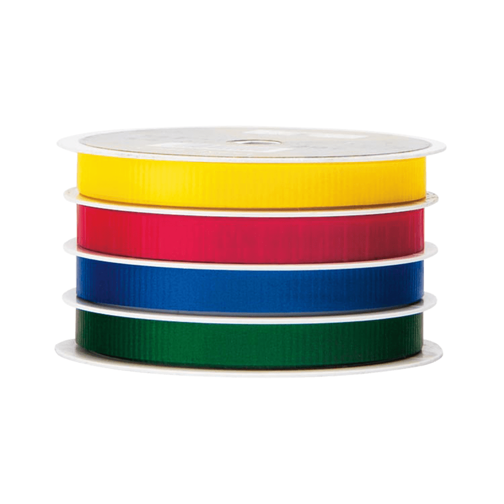 Yellow/ Red/ Royal/ Emerald Four Channel Curling Ribbon