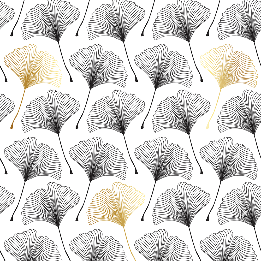 Gilded Ginkgo Wrapping Paper