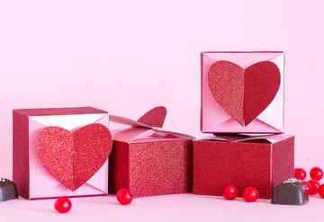 Valentines Heart Favor Boxes