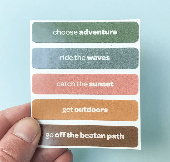 "choose adventure" tangibles sticker set