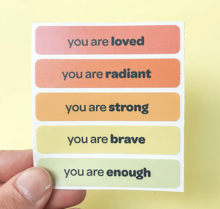 "you are loved" tangibles sticker set