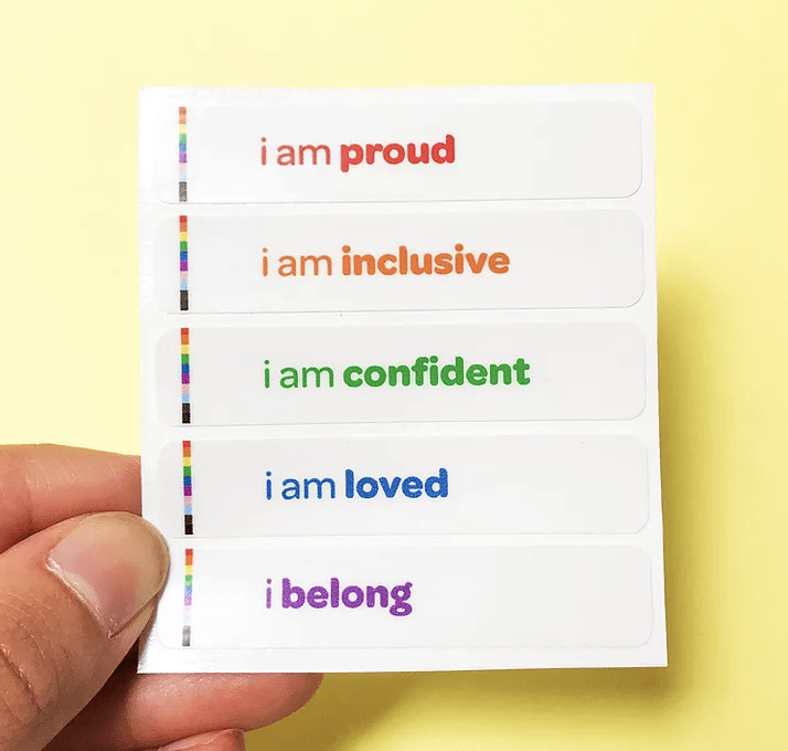 "I belong" tangibles sticker set