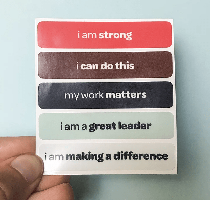 "my work matters" tangibles sticker set