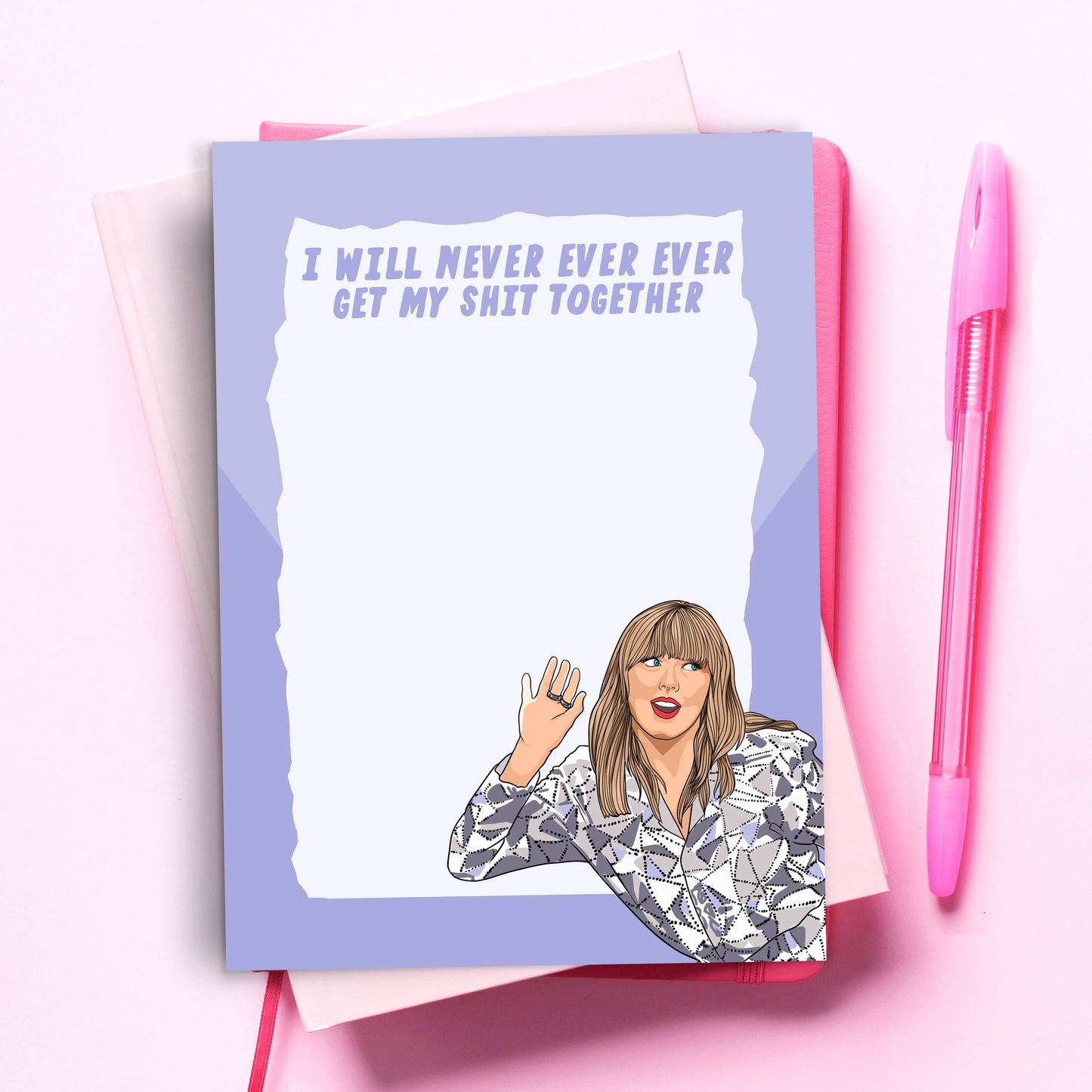 Taylor Swift Never Ever Funny Notepad - Pop Culture Pad