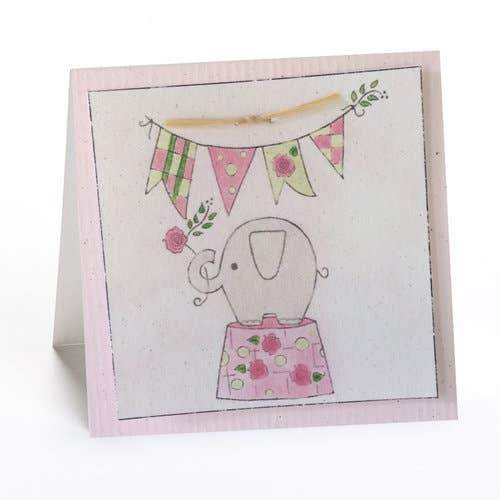 Elephant (Pink) Gift Enclosure Card
