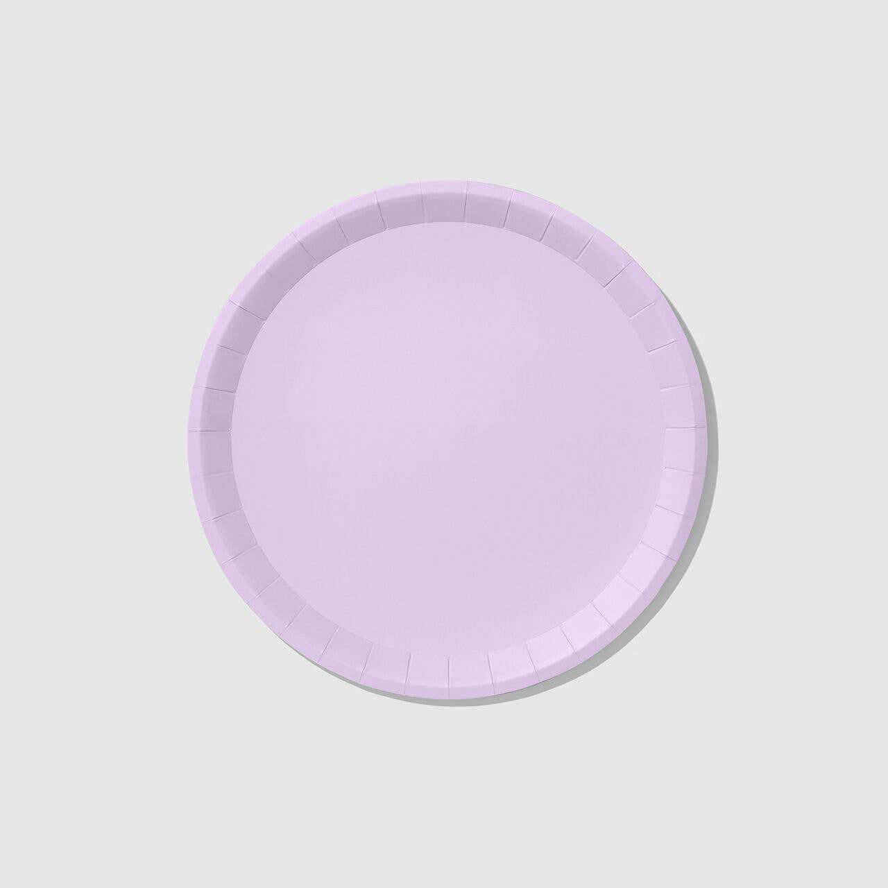 Lavender purple paper plate