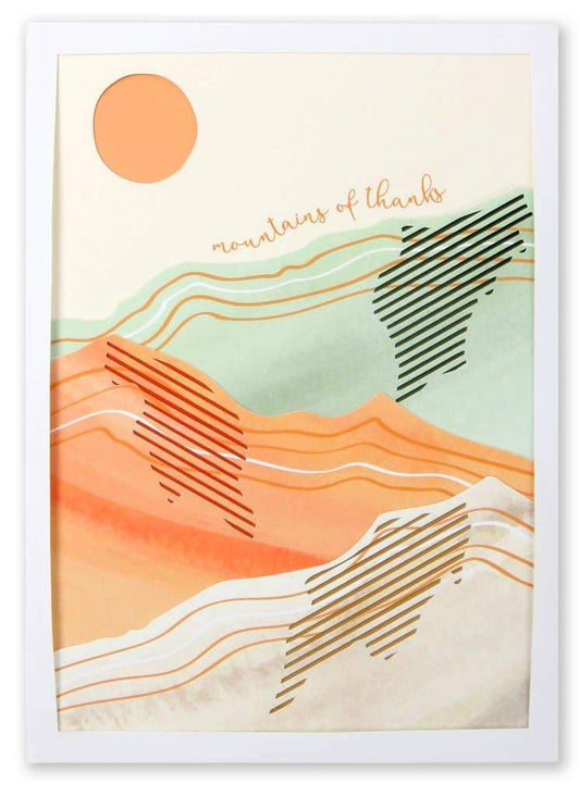 Mountains of Thanks Card