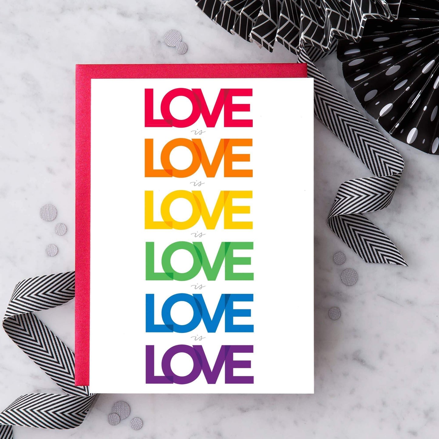 "Love is Love is Love" Greeting Card