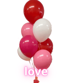 Bouquet Latex Balloons with Helium