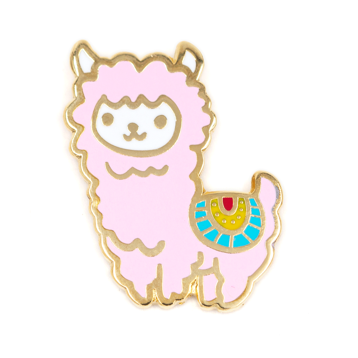 Pink Llama Enamel Pin