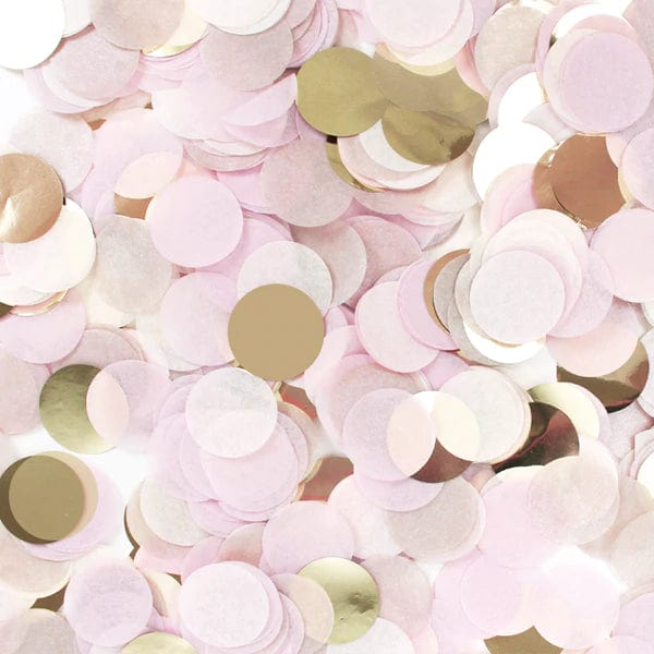 Blush Pink & Gold Confetti