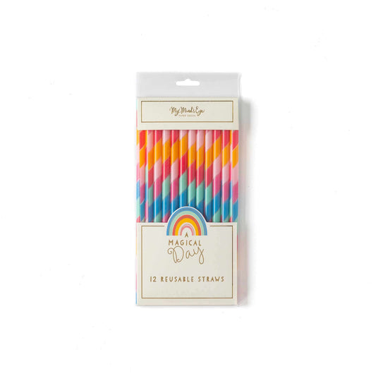 Magical Rainbow Reuseable Straws