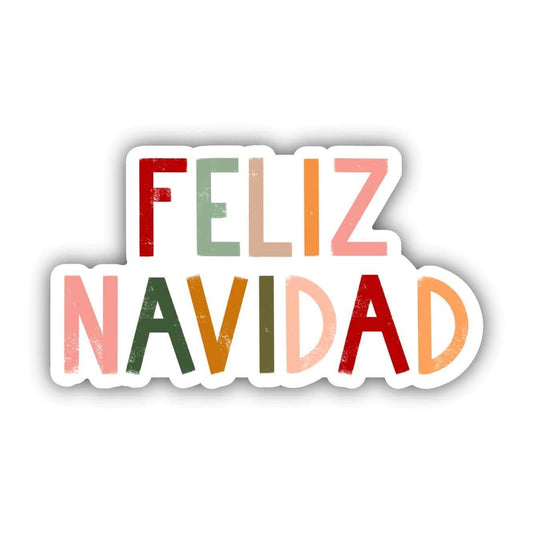 Feliz Navidad - Multicolor Lettering Sticker