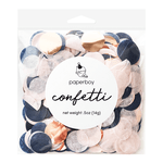 Navy, Blush, & Rose Gold Confetti