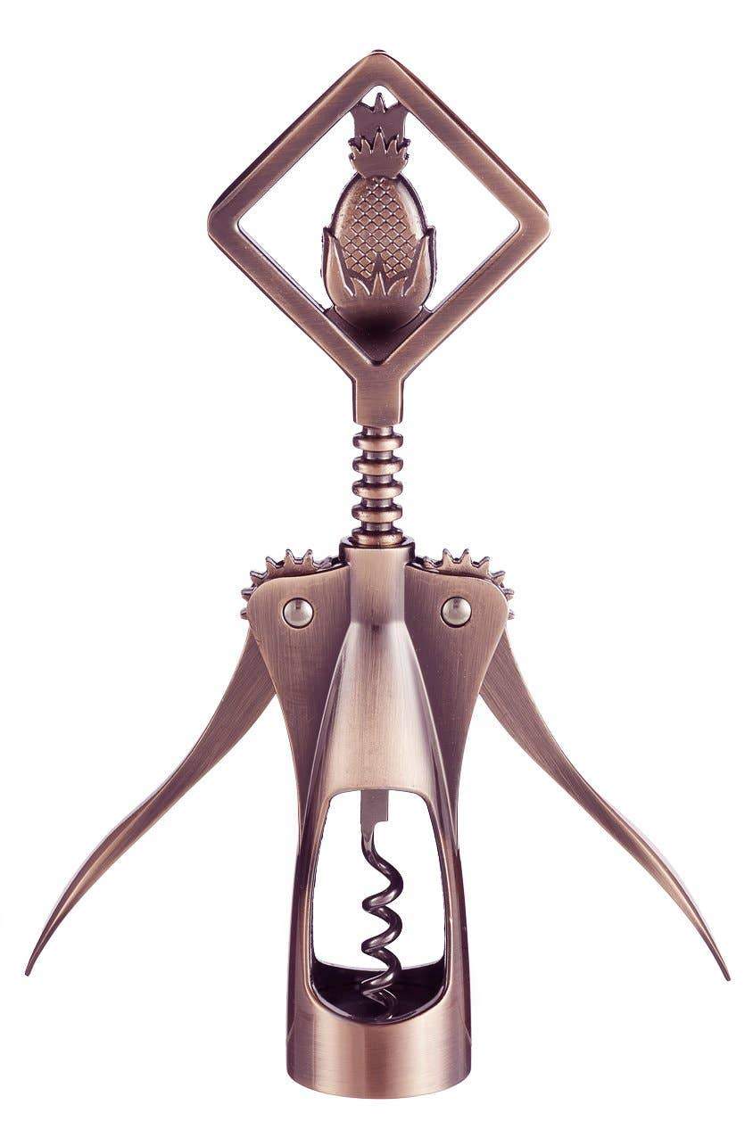 Rose Pineapple Corkscrew