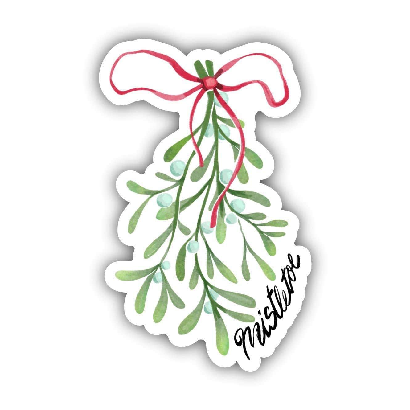 Mistletoe Winter Watercolor Sticker