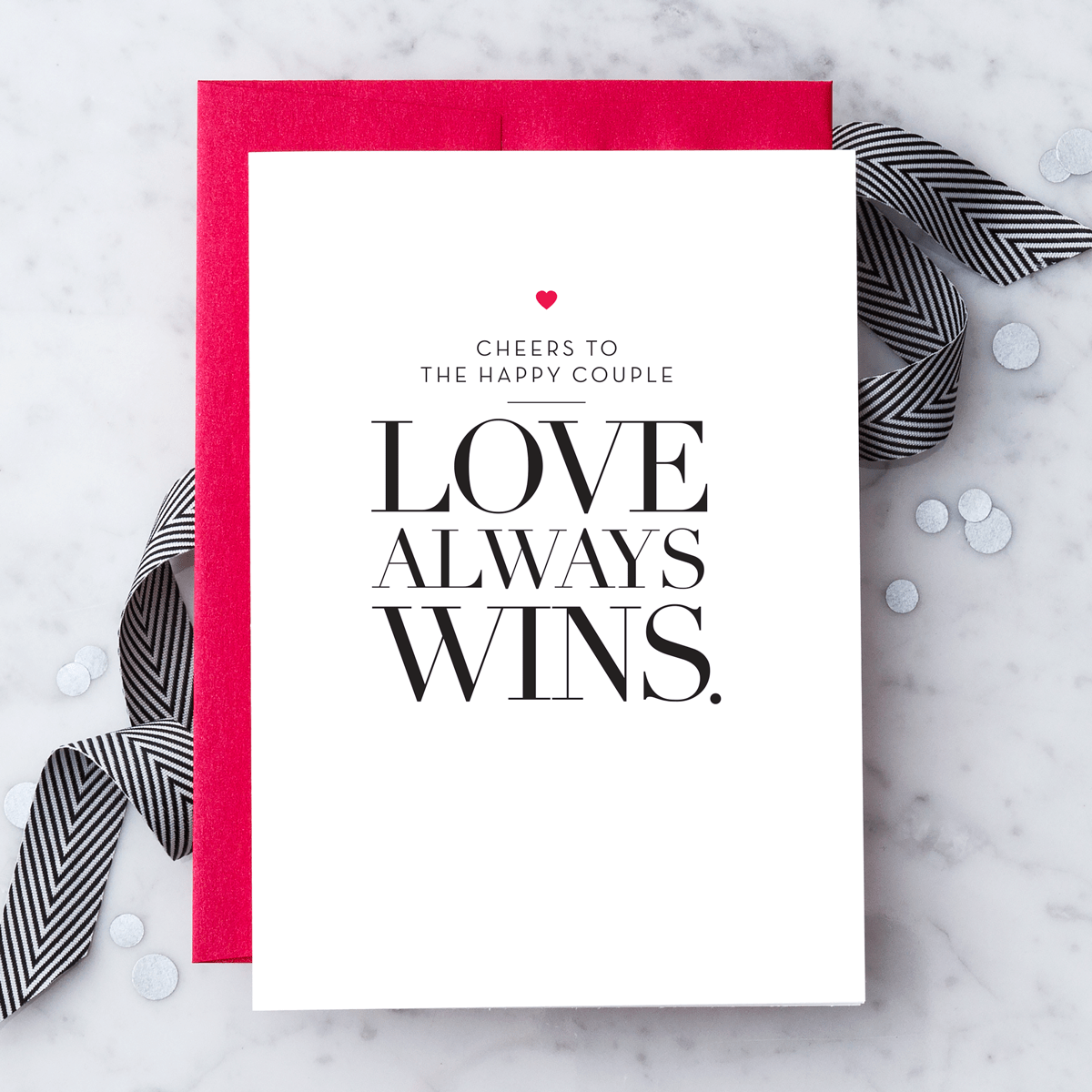 "Love Always Wins." Greeting Card