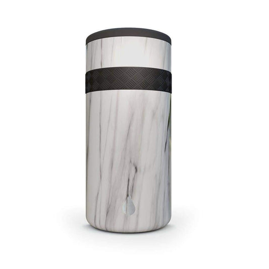 Recess 12 oz Slim Insulated Can Cooler - White Marble